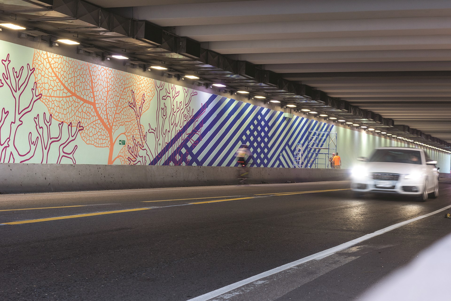Beauty in an underpass in Grand Cayman