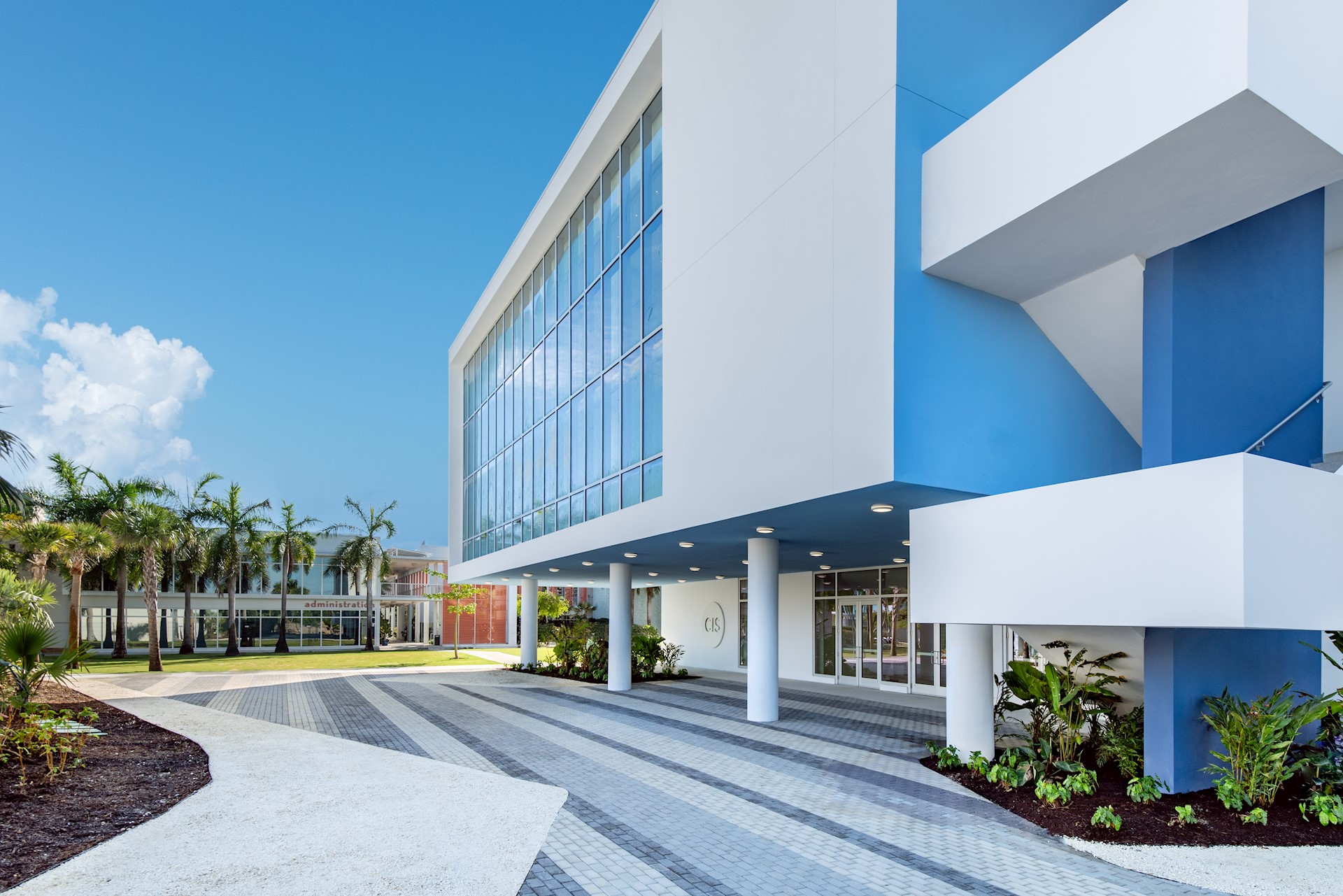 high school library exterior