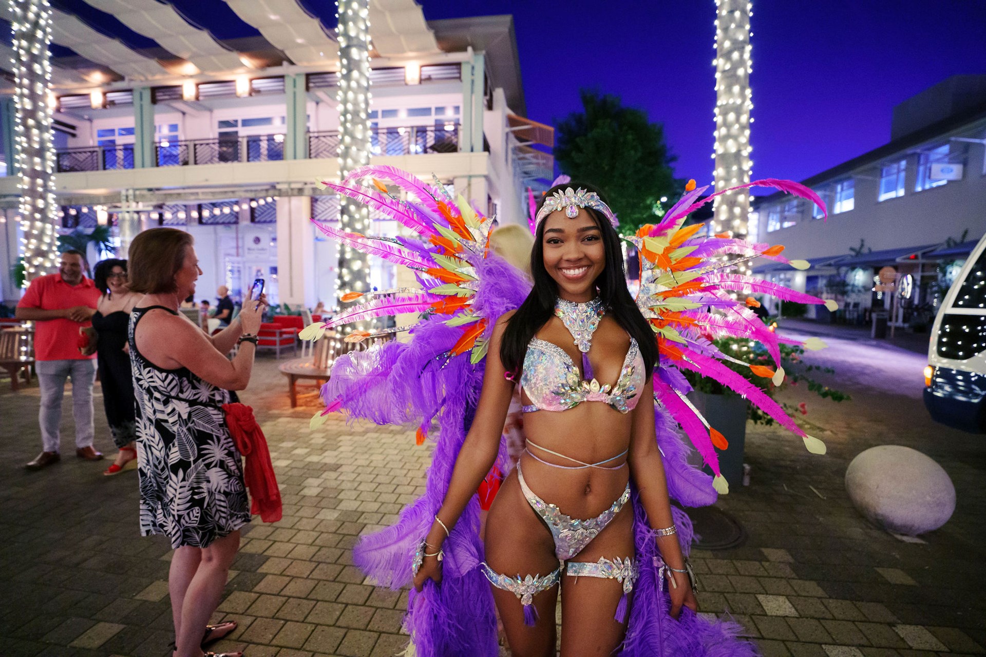 girl in carnival costume