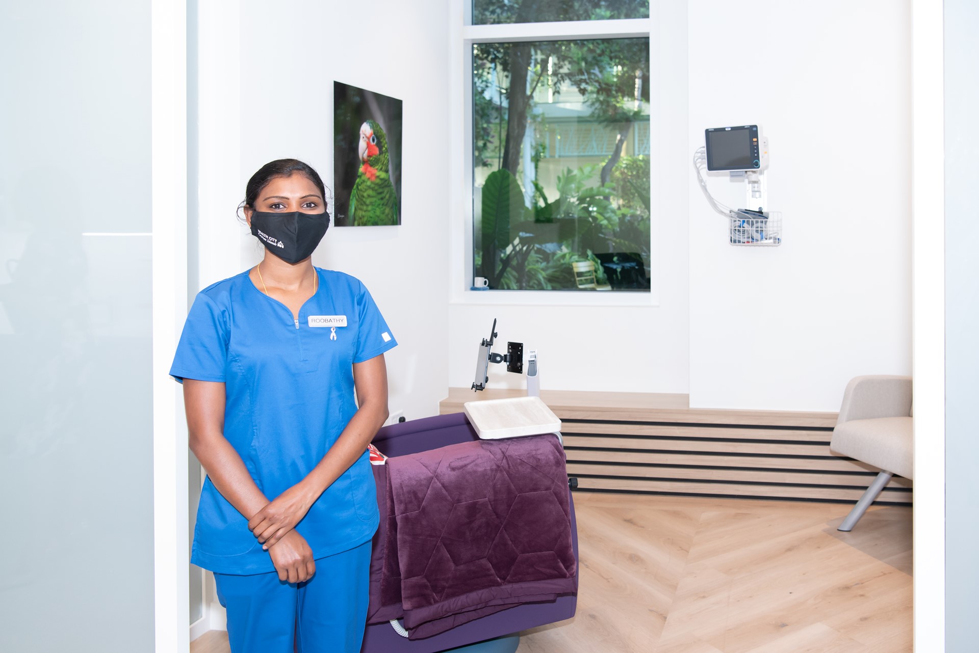 nurse in office