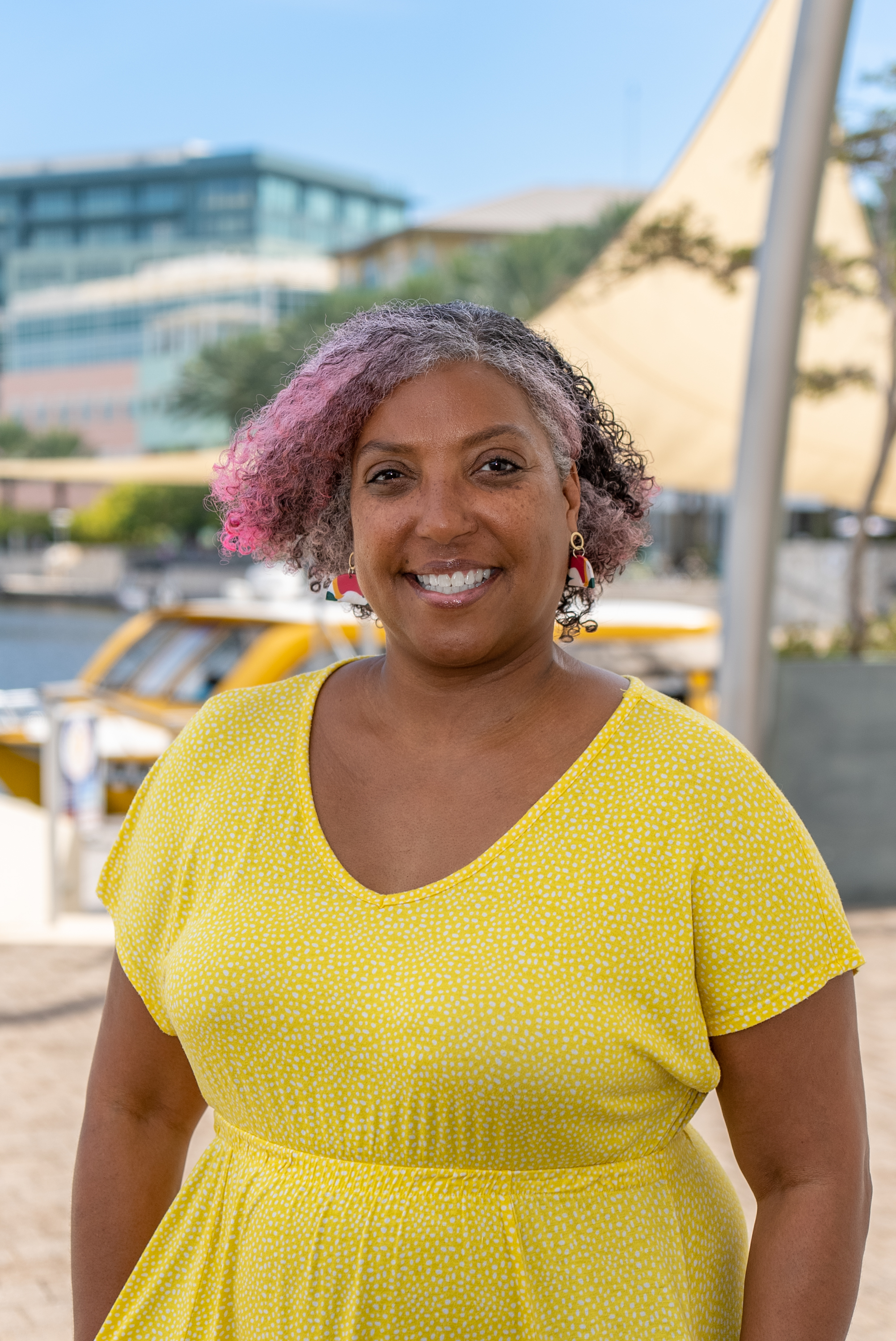 Woman of colour smiling at camera