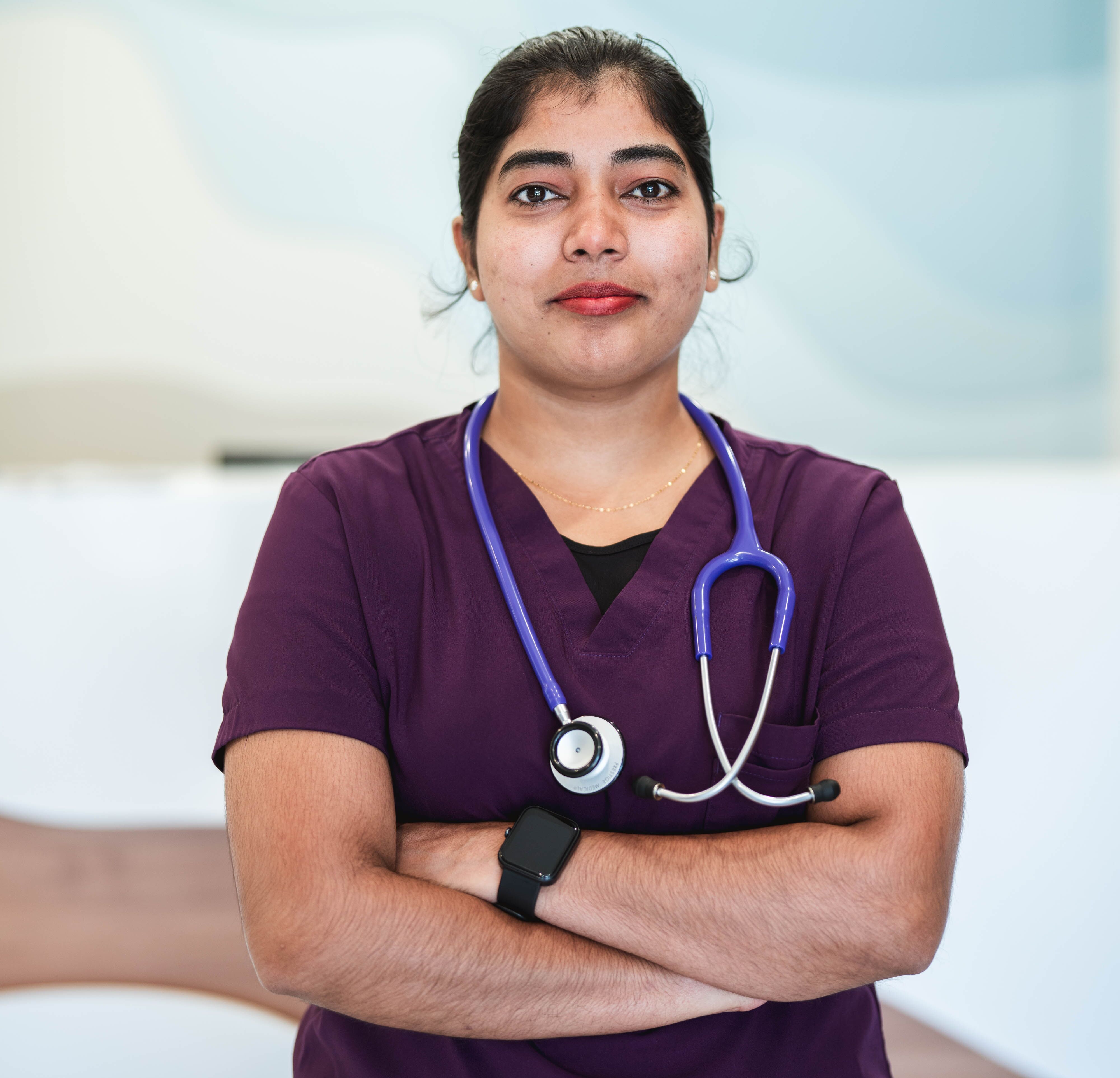 Nurse posing
