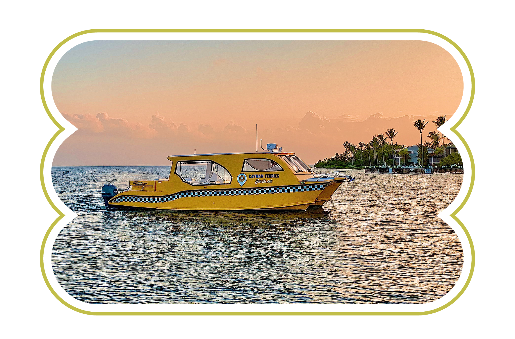 cayman ferries leaving dock