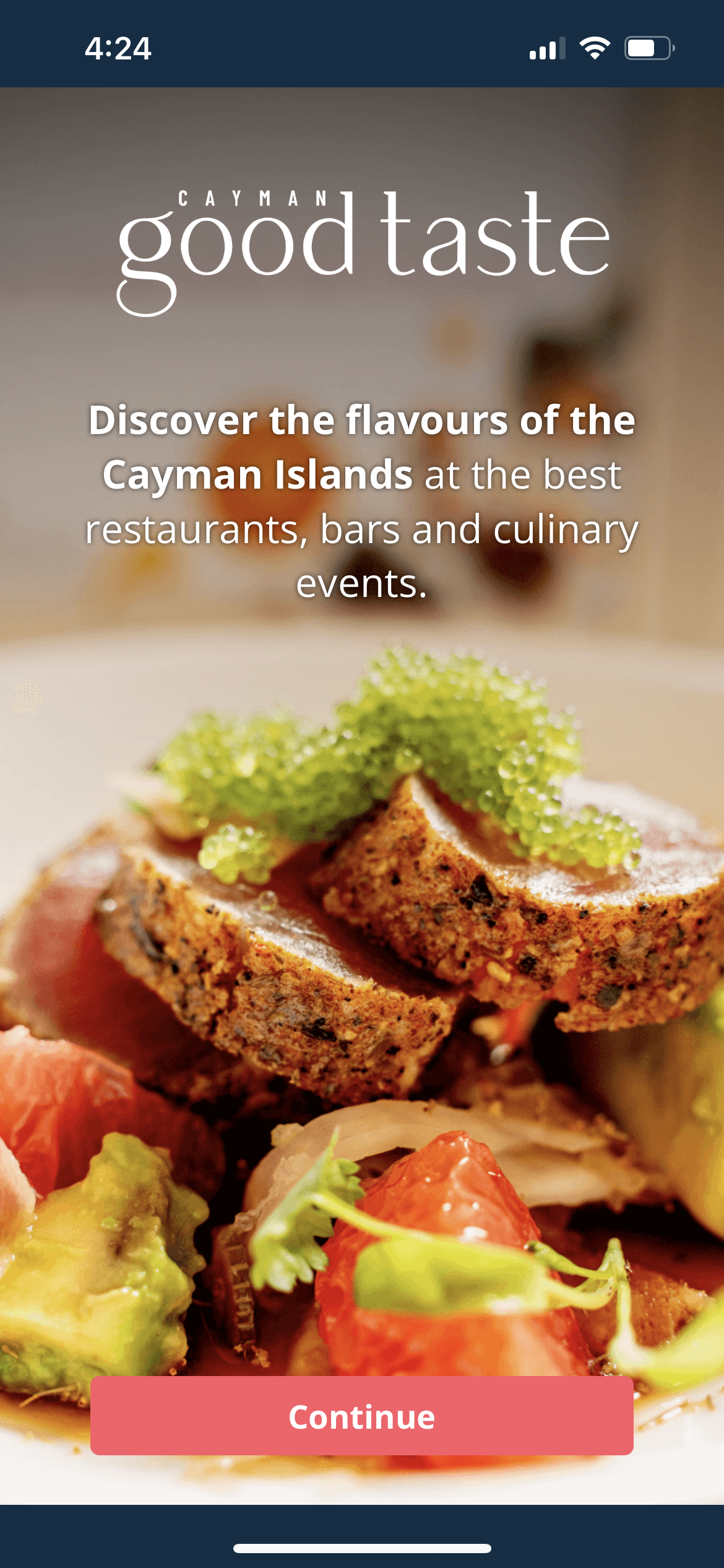 screenshot of Good Taste app