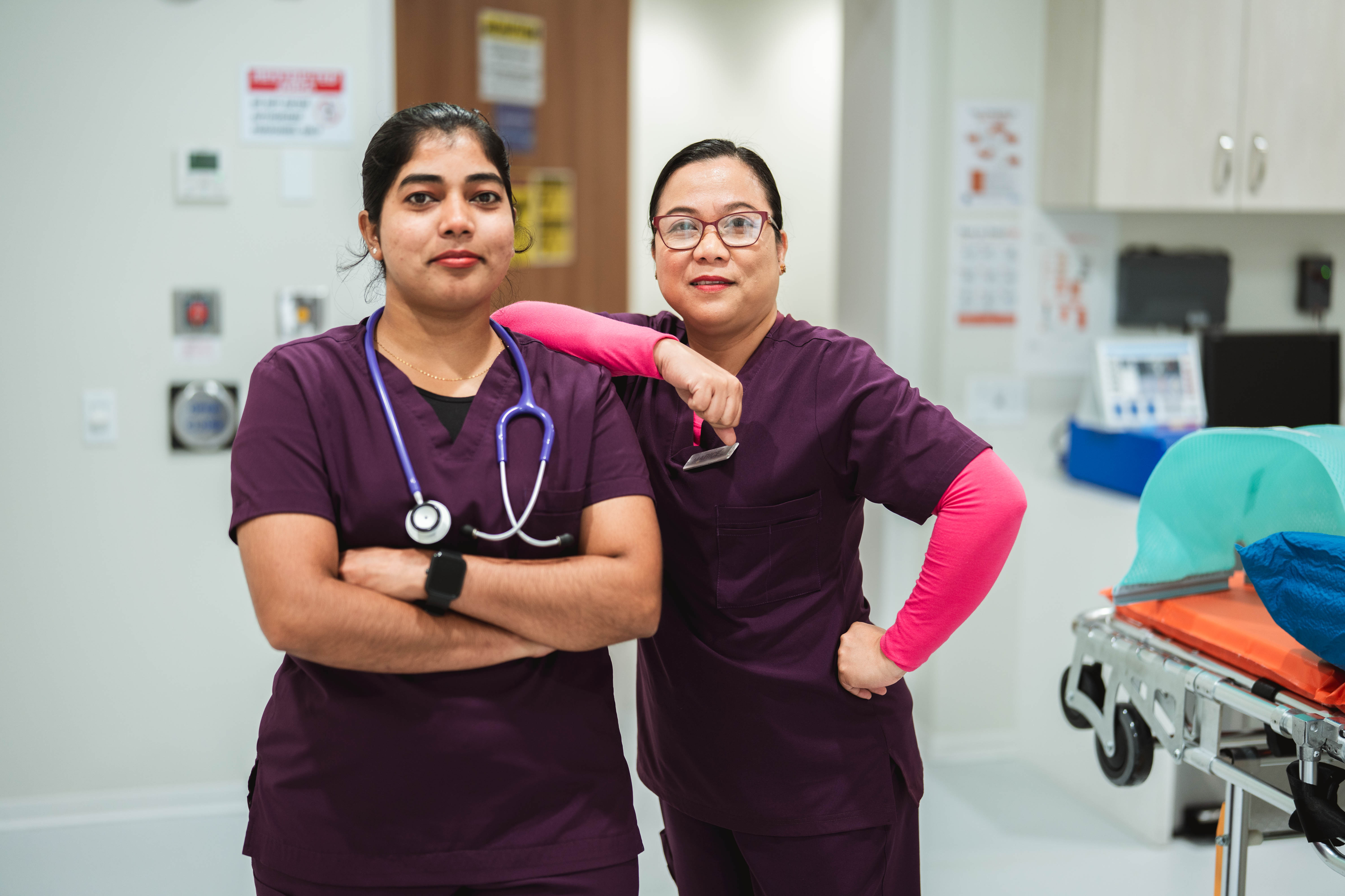 Nurses posing